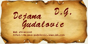 Dejana Gudalović vizit kartica